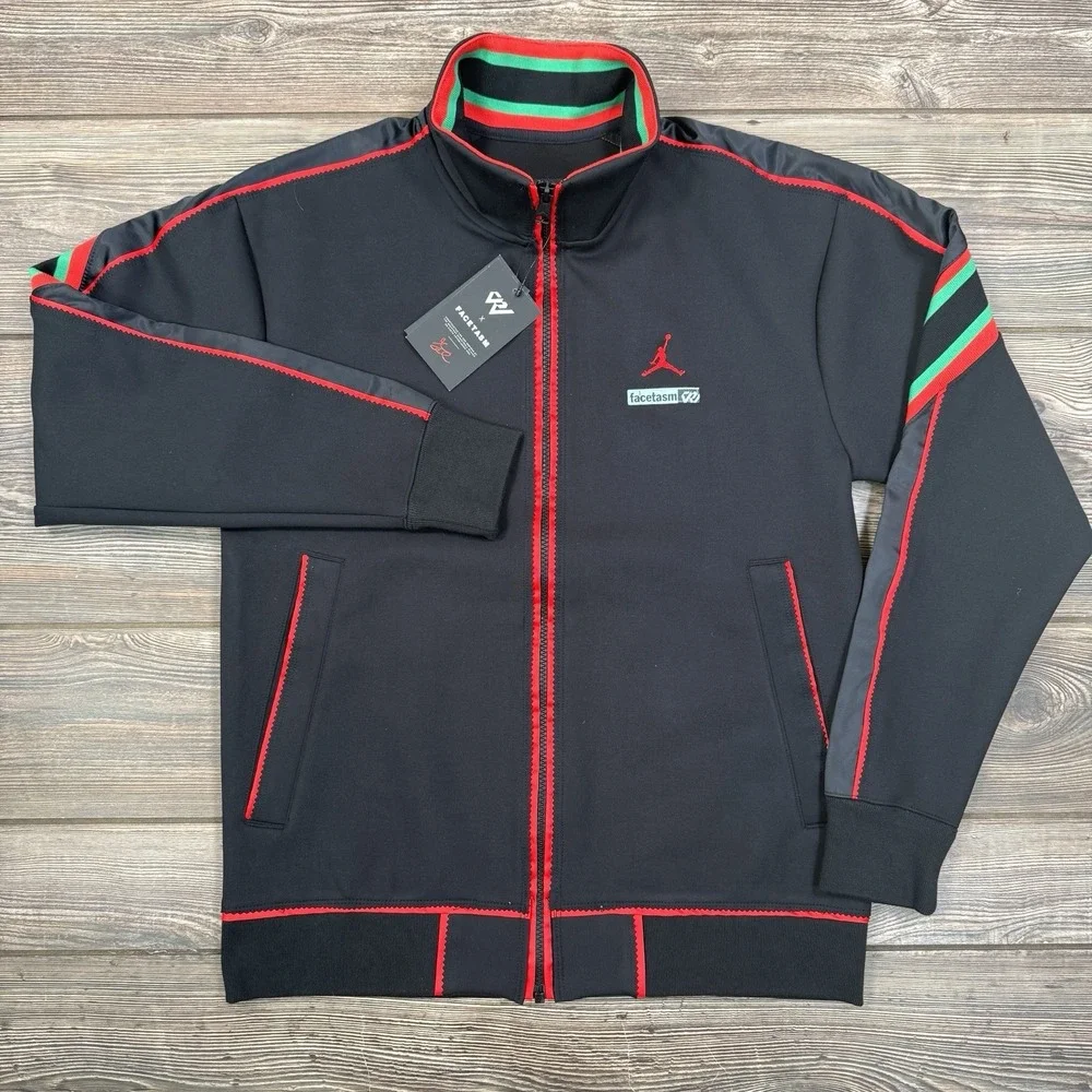 Nike Air Jordan Why Not x Facetasm Collab Track Jacket DC4638-010 Men's Size‎ S